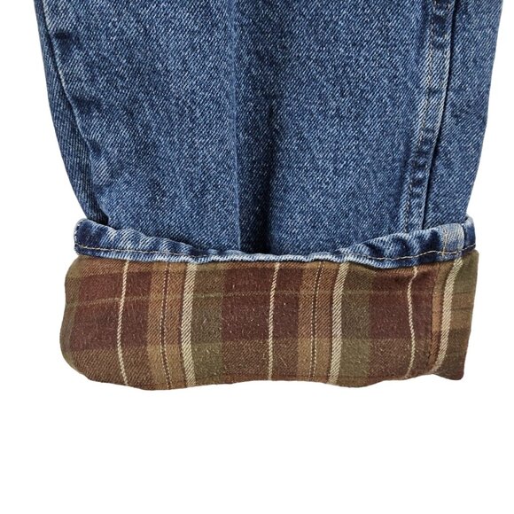 Cabela's Flannel Lined Jeans Mens Size 40x30 Denim Work 901255P Cotton - Picture 2 of 7